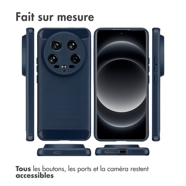 imoshion Coque Brushed Xiaomi 14 Ultra - Bleu foncé