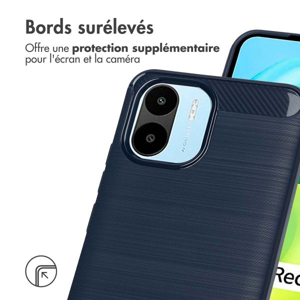 imoshion Coque Brushed Xiaomi Redmi A1 / A2 - Bleu foncé