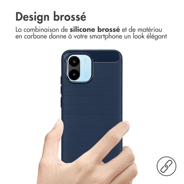 imoshion Coque Brushed Xiaomi Redmi A1 / A2 - Bleu foncé