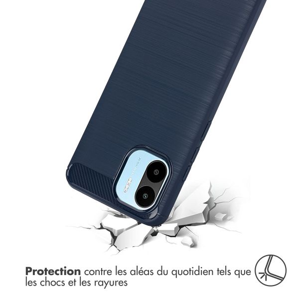 imoshion Coque Brushed Xiaomi Redmi A1 / A2 - Bleu foncé