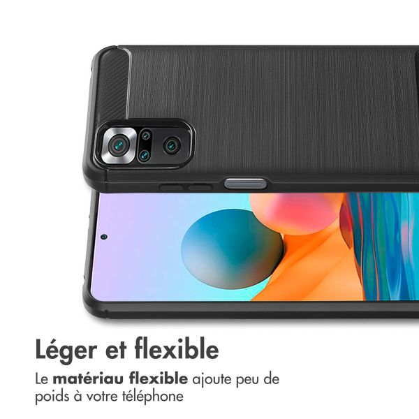 imoshion Coque Brushed Xiaomi Redmi Note 10 (5G) - Noir