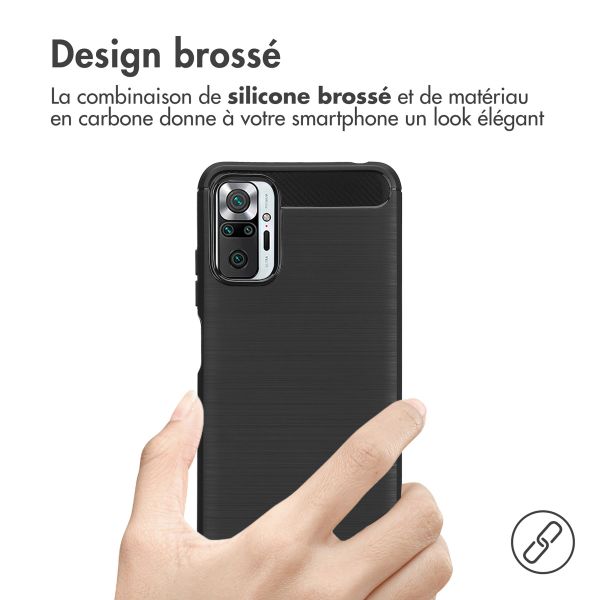 imoshion Coque Brushed Xiaomi Redmi Note 10 (5G) - Noir