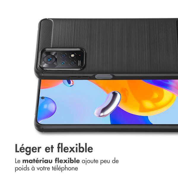 imoshion Coque Brushed Xiaomi Redmi Note 11 Pro - Noir