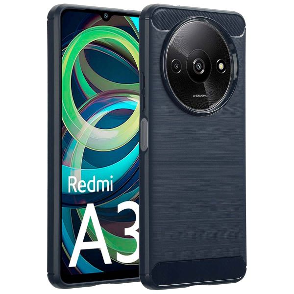 imoshion Coque Brushed Xiaomi Redmi A3 - Bleu foncé