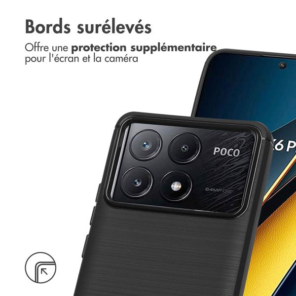 imoshion Coque Brushed Xiaomi Poco X6 Pro - Noir