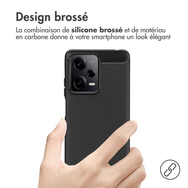 imoshion Coque Brushed Xiaomi Redmi Note 12 Pro / Xiaomi Poco X5 Pro (5G) - Noir