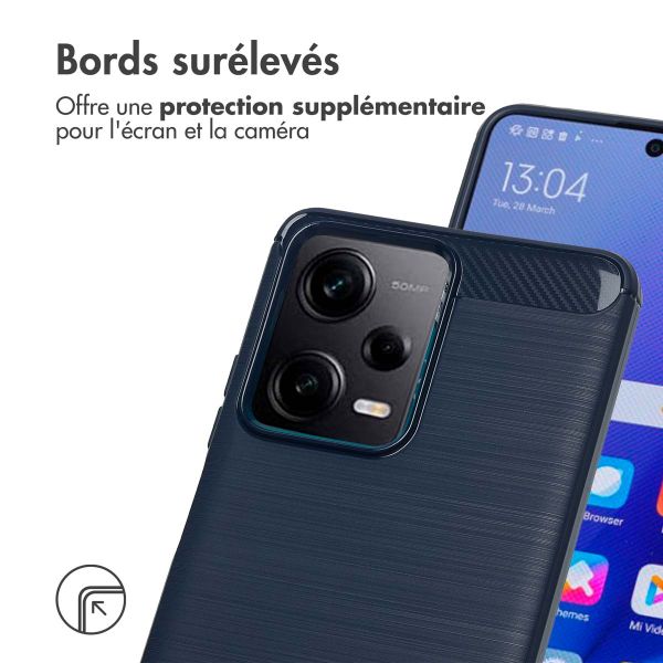 imoshion Coque Brushed Xiaomi Redmi Note 12 Pro / Xiaomi Poco X5 Pro (5G) - Bleu foncé