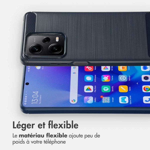 imoshion Coque Brushed Xiaomi Redmi Note 12 Pro / Xiaomi Poco X5 Pro (5G) - Bleu foncé