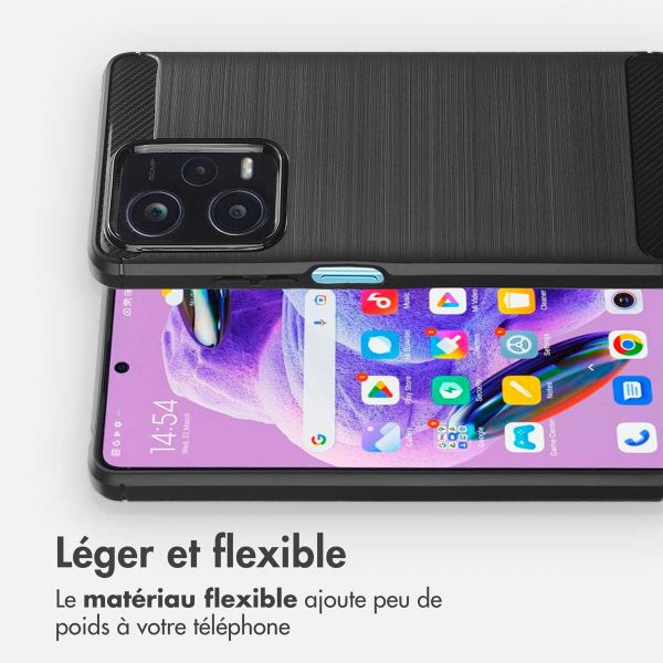 imoshion Coque Brushed Xiaomi Redmi Note 12 Pro Plus - Noir