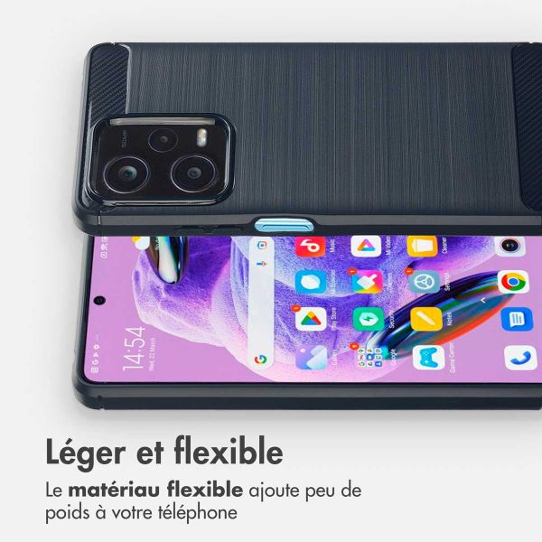 imoshion Coque Brushed Xiaomi Redmi Note 12 Pro Plus - Bleu foncé