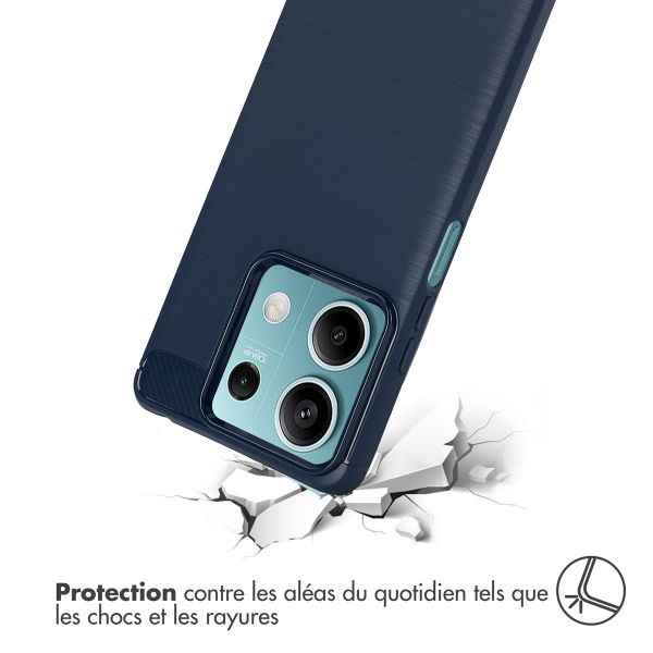 imoshion Coque Brushed Xiaomi Redmi Note 13 (5G) - Bleu foncé