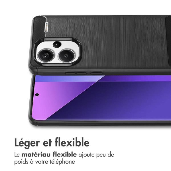 imoshion Coque Brushed Xiaomi Redmi Note 13 Pro Plus (5G) - Noir