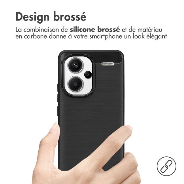 imoshion Coque Brushed Xiaomi Redmi Note 13 Pro Plus (5G) - Noir