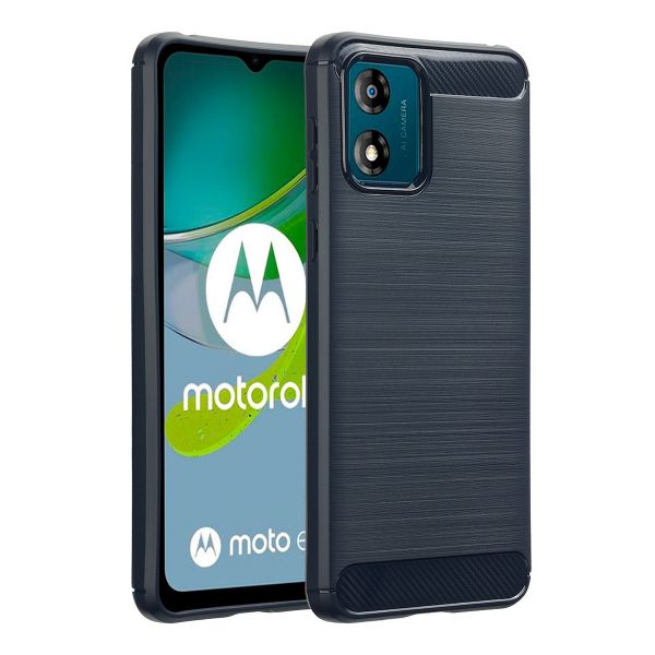 imoshion Coque Brushed Motorola Moto E13 - Bleu foncé