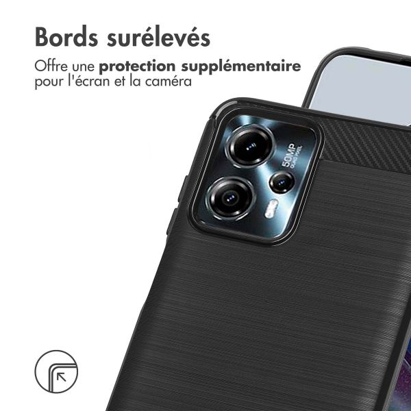 imoshion Coque Brushed Motorola Moto G13 / G23 - Noir