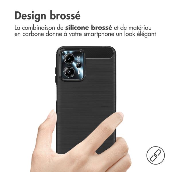 imoshion Coque Brushed Motorola Moto G13 / G23 - Noir