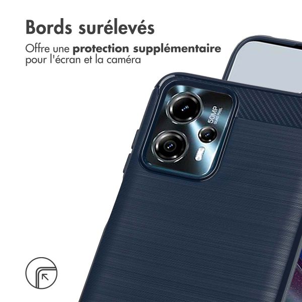 imoshion Coque Brushed Motorola Moto G13 / G23 - Bleu foncé