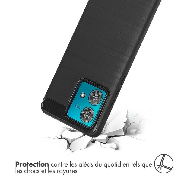 imoshion Coque Brushed Motorola Edge 40 Neo - Noir