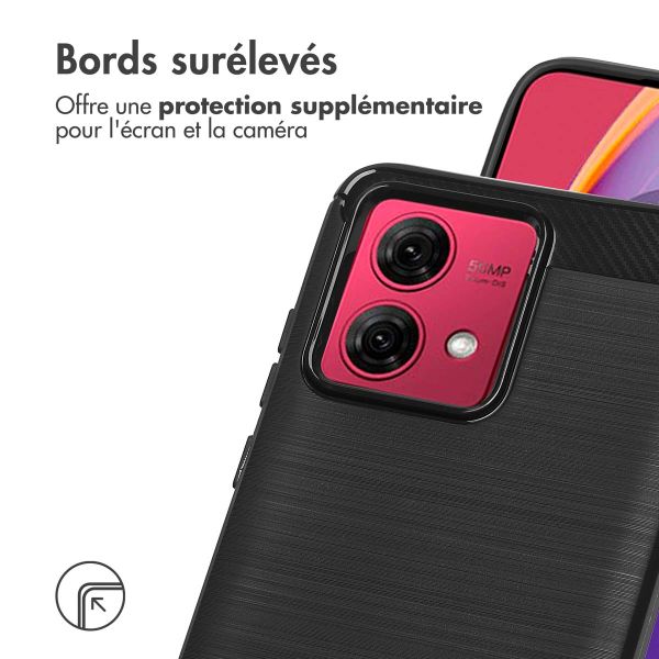 imoshion Coque Brushed Motorola Moto G84 - Noir