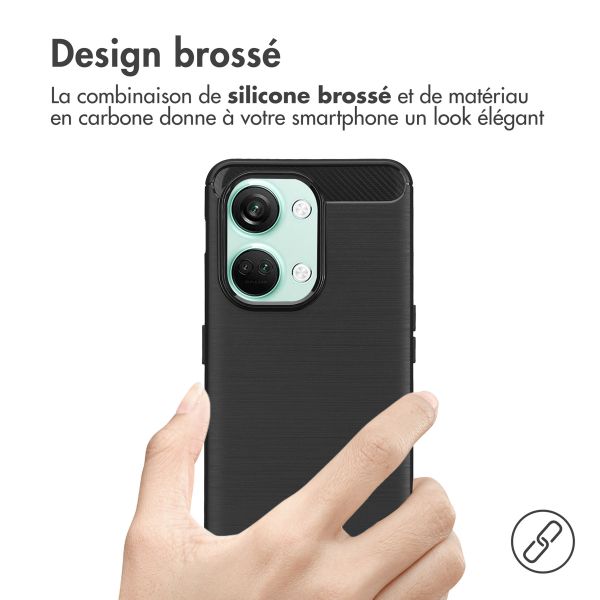 imoshion Coque Brushed OnePlus Nord 3 - Noir