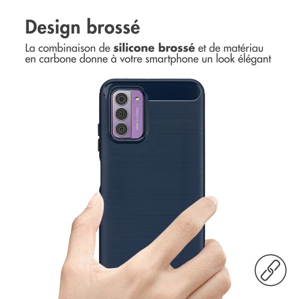 imoshion Coque Brushed Nokia G42 - Bleu foncé