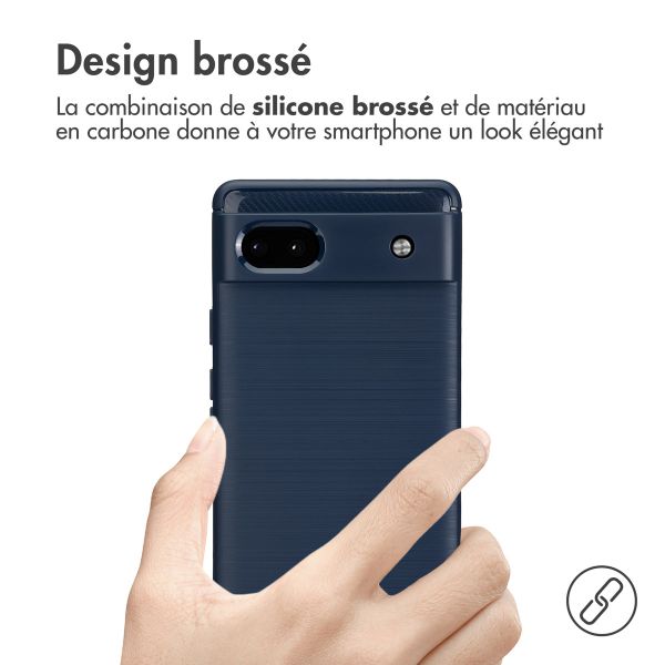 imoshion Coque Brushed Google Pixel 6a - Bleu foncé