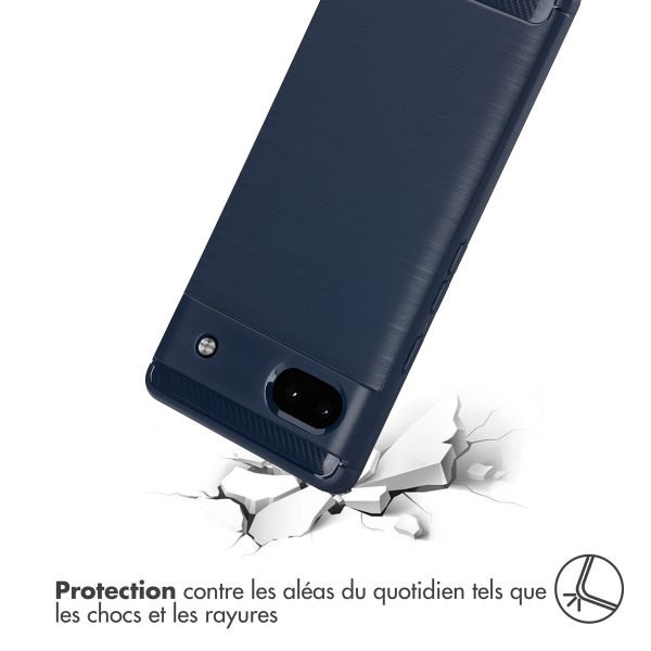 imoshion Coque Brushed Google Pixel 6a - Bleu foncé