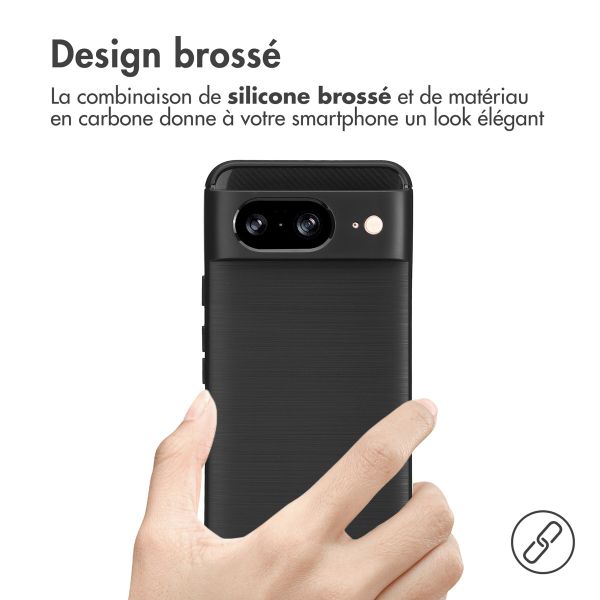 imoshion Coque Brushed Google Pixel 8 - Noir