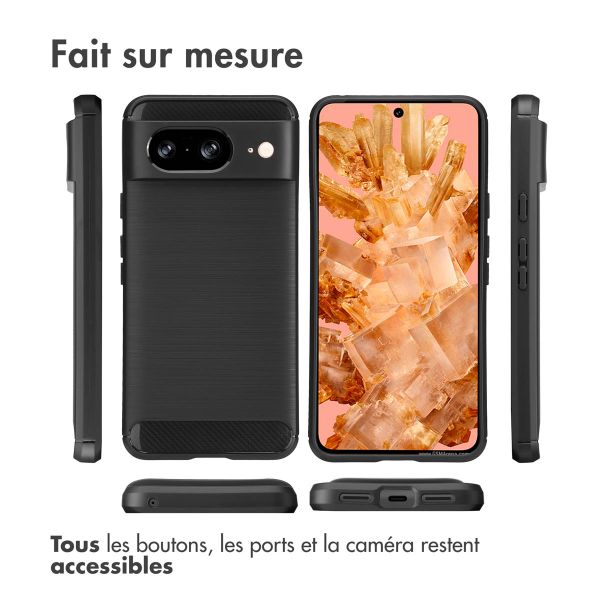 imoshion Coque Brushed Google Pixel 8 - Noir