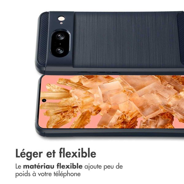 imoshion Coque Brushed Google Pixel 8 - Bleu foncé