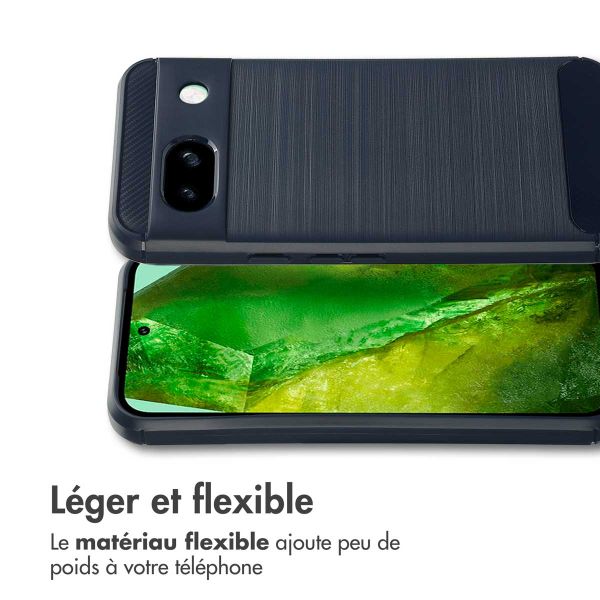 imoshion Coque Brushed Google Pixel 8a - Bleu foncé