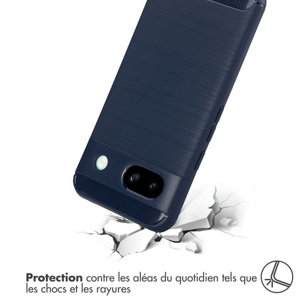 imoshion Coque Brushed Google Pixel 8a - Bleu foncé