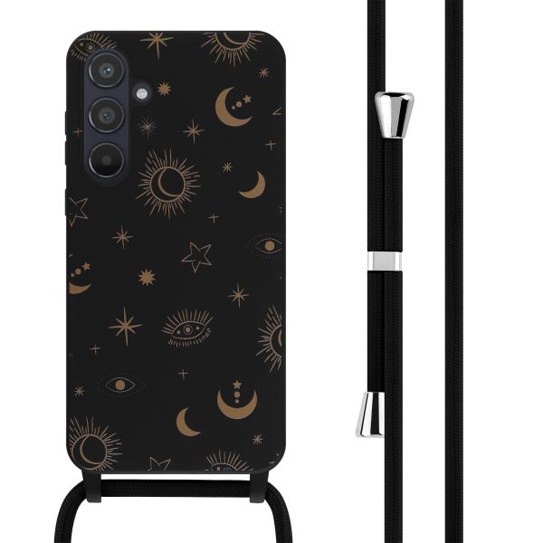 iMoshion Coque design en silicone avec cordon Samsung Galaxy A55 - Sky Black