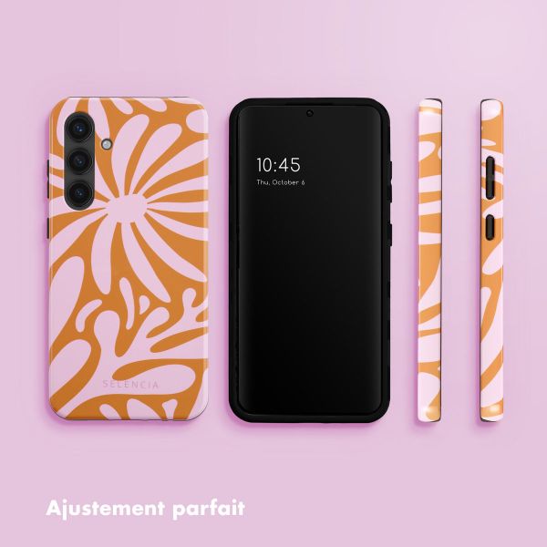 Selencia Coque arrière Vivid Samsung Galaxy S24 Plus - Modern Bloom Pink