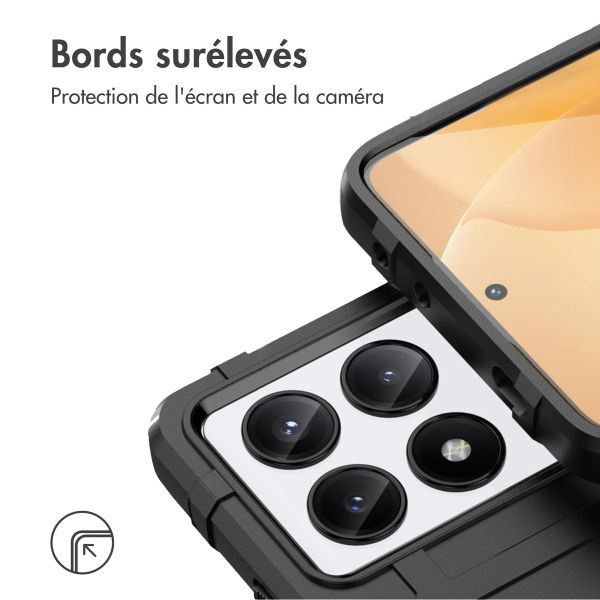 iMoshion Coque Arrière Rugged Shield Xiaomi Poco X6 Pro - Noir