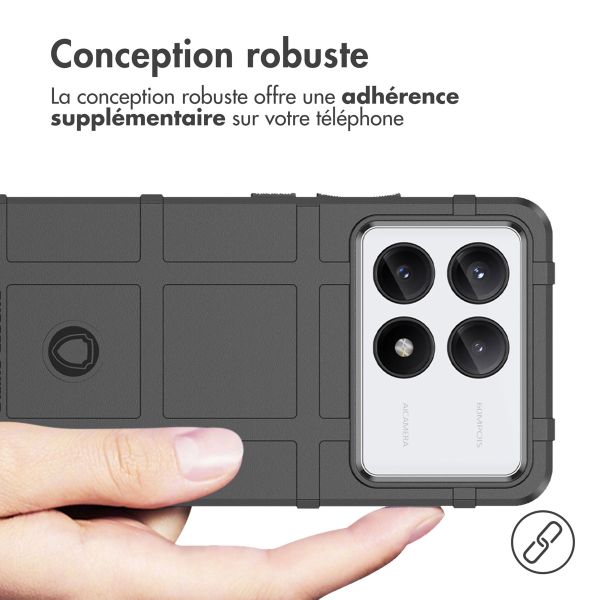 iMoshion Coque Arrière Rugged Shield Xiaomi Poco X6 Pro - Noir