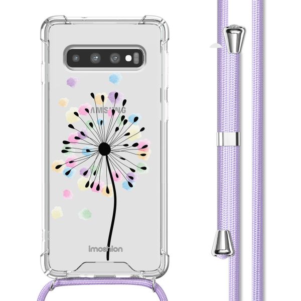 imoshion Coque Design avec cordon Samsung Galaxy S10 - Sandstone Dandelion