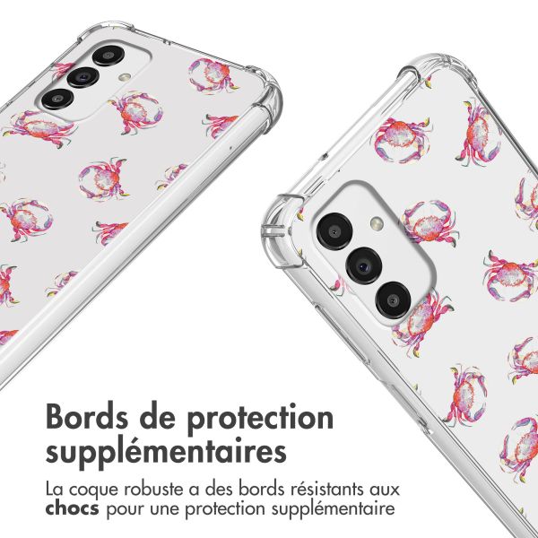 imoshion Coque Design avec cordon Samsung Galaxy A13 (5G) - Crab Watercolor