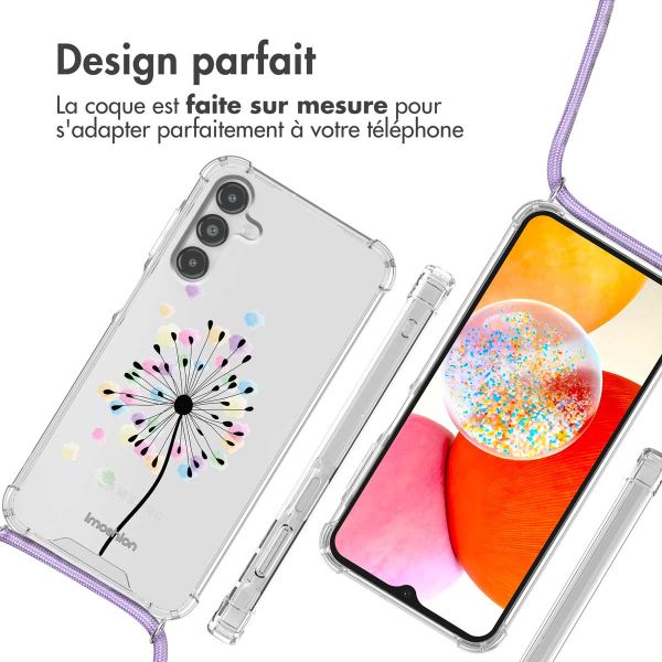 imoshion Coque Design avec cordon Samsung Galaxy A14 (5G/4G) - Sandstone Dandelion