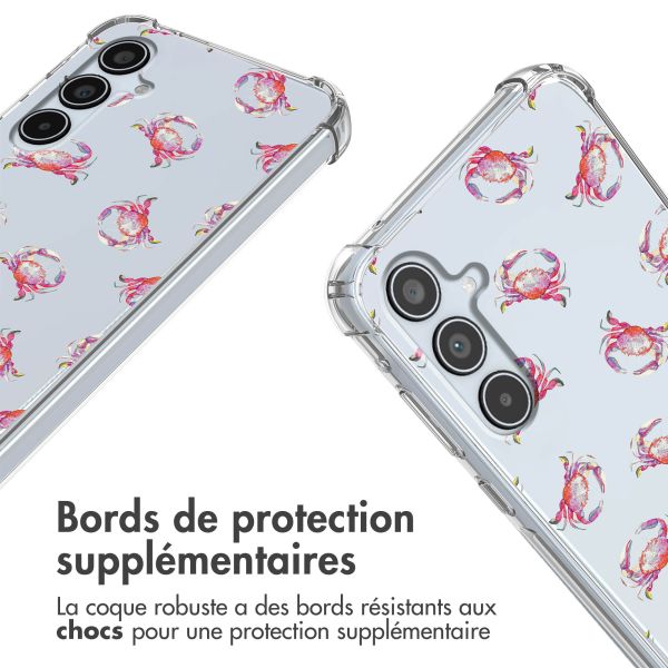 imoshion Coque Design avec cordon Samsung Galaxy A35 - Crab Watercolor