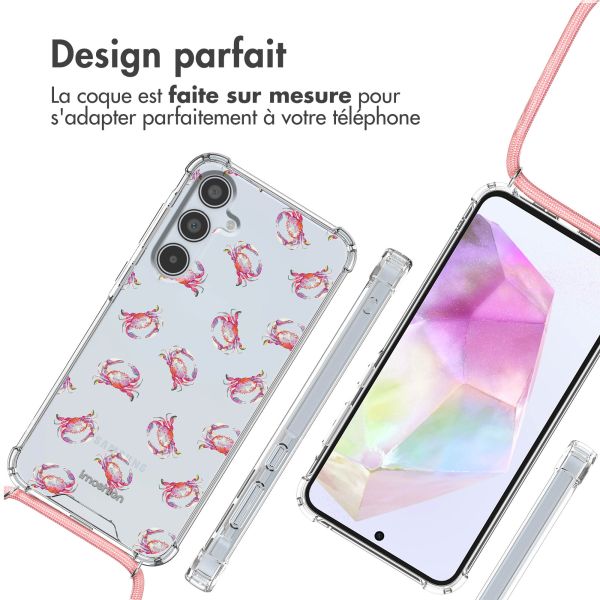 imoshion Coque Design avec cordon Samsung Galaxy A35 - Crab Watercolor