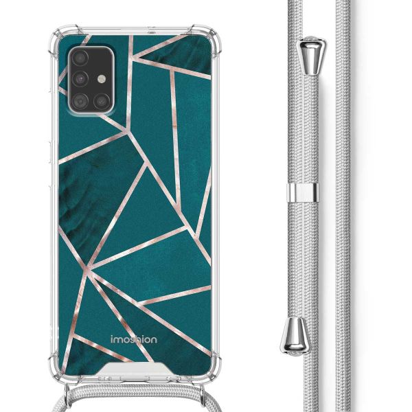 iMoshion Coque Design avec cordon Samsung Galaxy A51 - Petrol Green Graphic