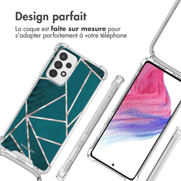 imoshion Coque Design avec cordon Samsung Galaxy A53 - Petrol Green Graphic