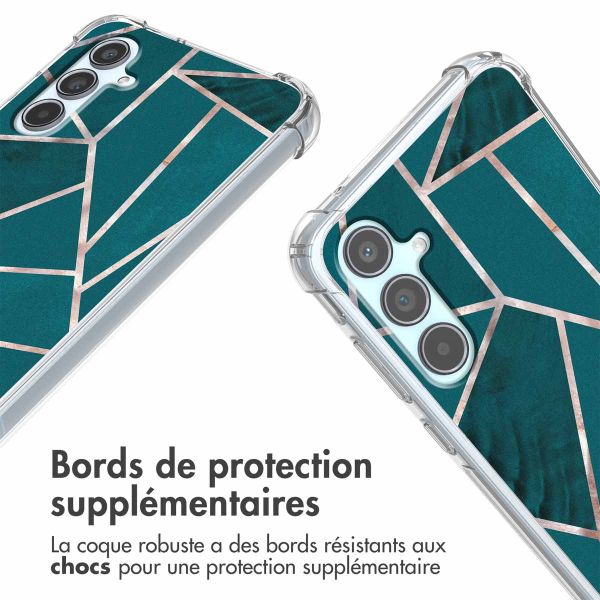 imoshion Coque Design avec cordon Samsung Galaxy A55 - Petrol Green Graphic