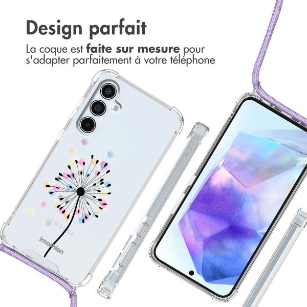 imoshion Coque Design avec cordon Samsung Galaxy A55 - Sandstone Dandelion