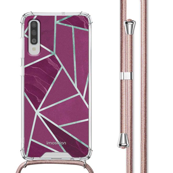 imoshion Coque Design avec cordon Samsung Galaxy A70 - Bordeaux Graphic