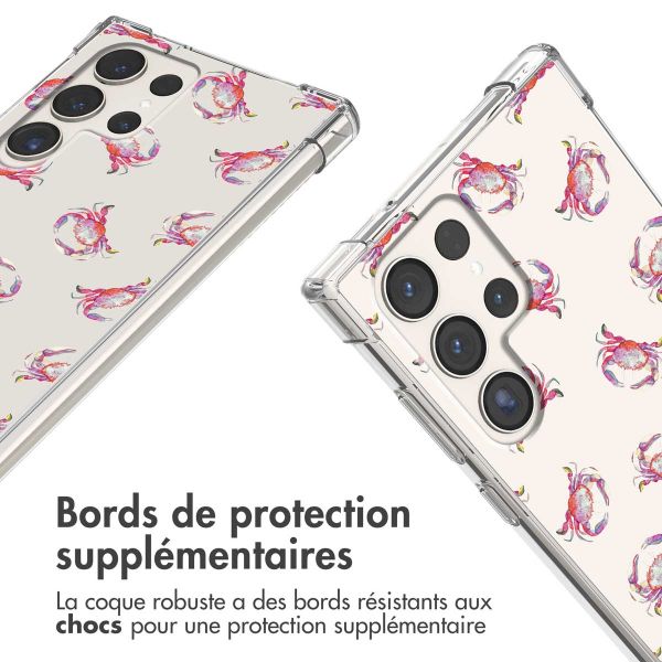 imoshion Coque Design avec cordon Samsung Galaxy S23 Ultra - Crab Watercolor