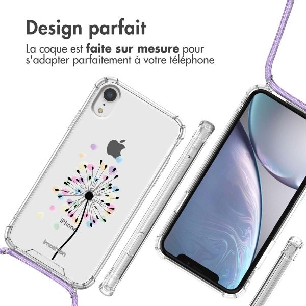 imoshion Coque Design avec cordon iPhone Xr - Sandstone Dandelion