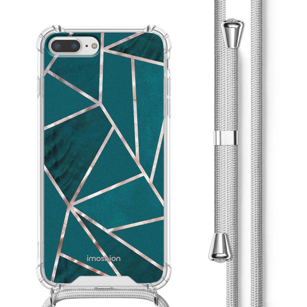 imoshion Coque Design avec cordon iPhone 8 Plus / 7 Plus - Petrol Green Graphic