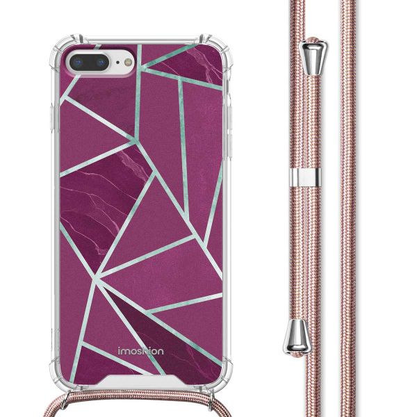 imoshion Coque Design avec cordon iPhone 8 Plus / 7 Plus - Bordeaux Graphic